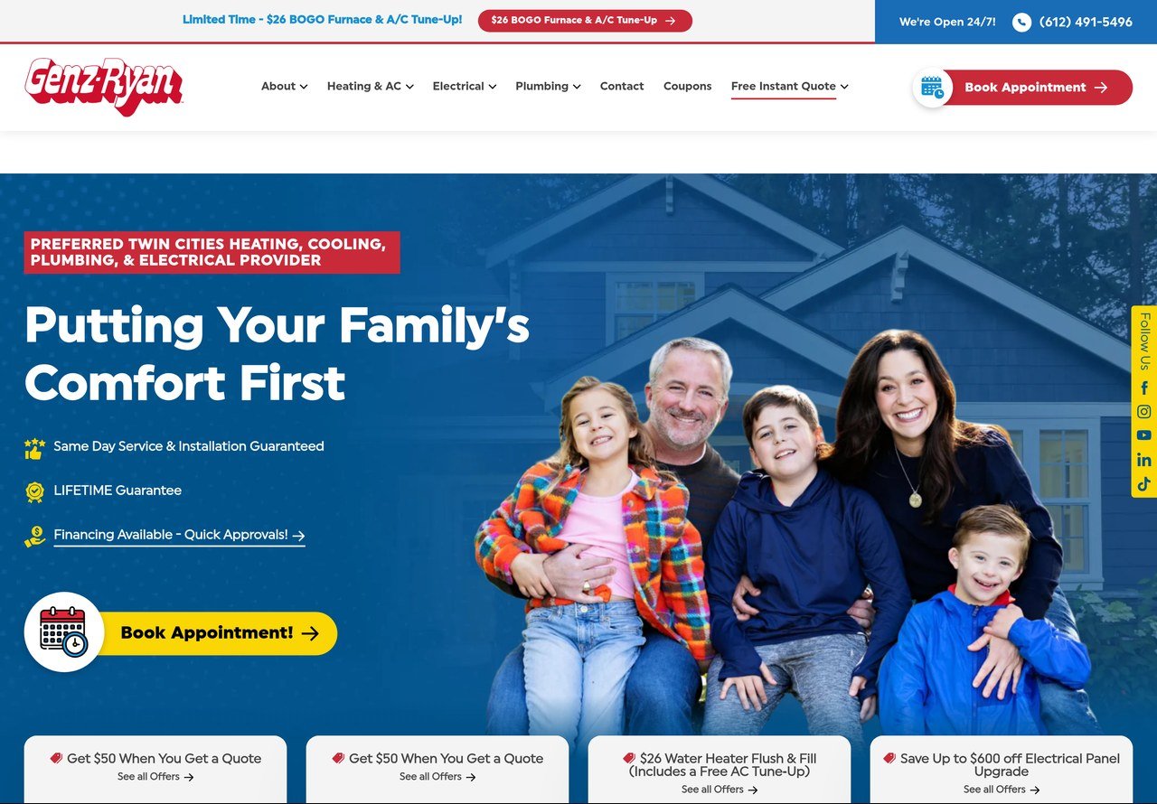 Genz-Ryan website preview